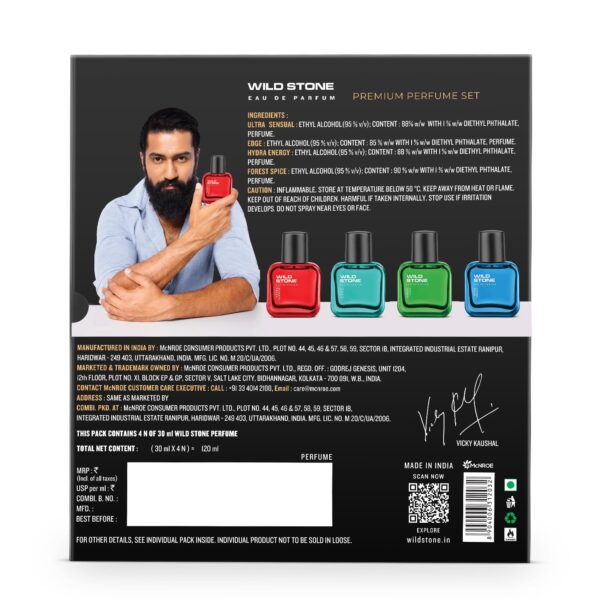 Wild Stone EAU DE Parfum Gift Set for Men, Pack of 4 (4x30ml...