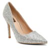 Flat n Heels Womens Silver Pumps FnH H143-SIL