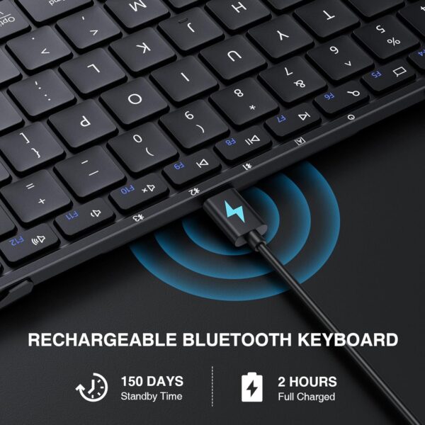 ProtoArc Foldable Bluetooth Keyboard, XK01 Folding Wireless ...