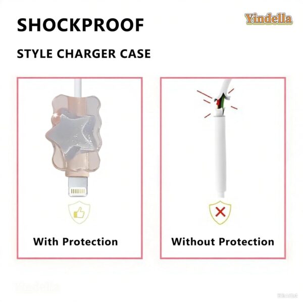 Yindella Cute Cartoon Charging Adapter and Cable Set – 18W/2...