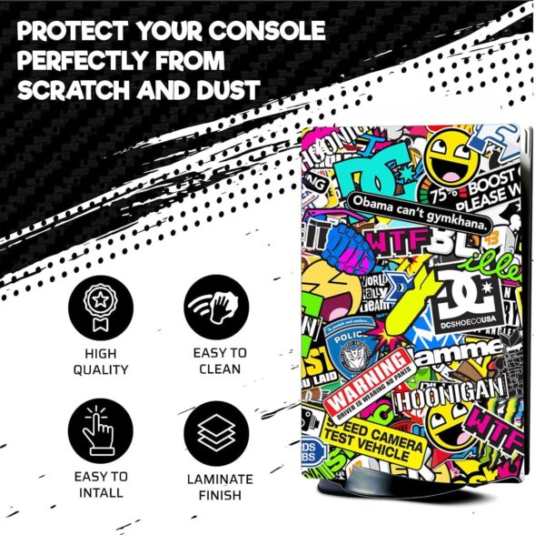Skin Poster PS5 Skin Protective Wrap Cover Vinyl Sticker Dec...