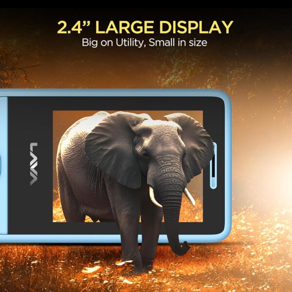 Lava A2 Smart (2025) Dual SIM Keypad Mobile Phone - 2.4'' Bi...