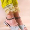 JM LOOKS Women's Rhinestone Embellished Block Heel Slip-On S...