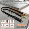 SWAPKART Gold Plated 3.5mm 2 Male to 1 Female Headphone Earp...