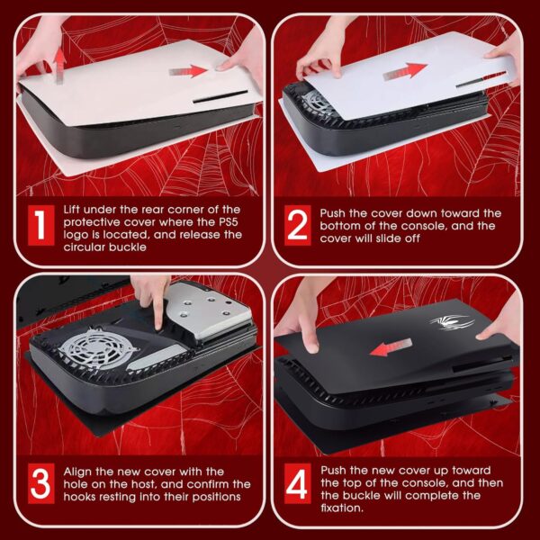 Faceplate for PS5 Side Shell Plates PlayStation 5 Disc Editi...