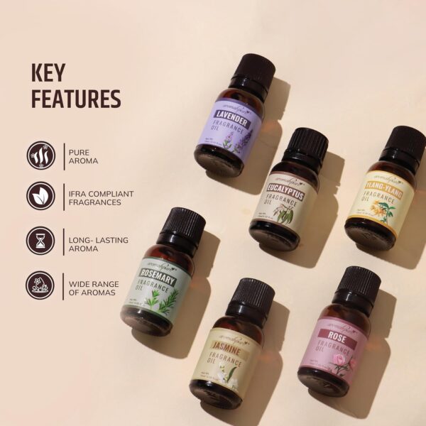 Aromahpure Fragrance Oil - Floral Series | 90 ml | Set of 6|...
