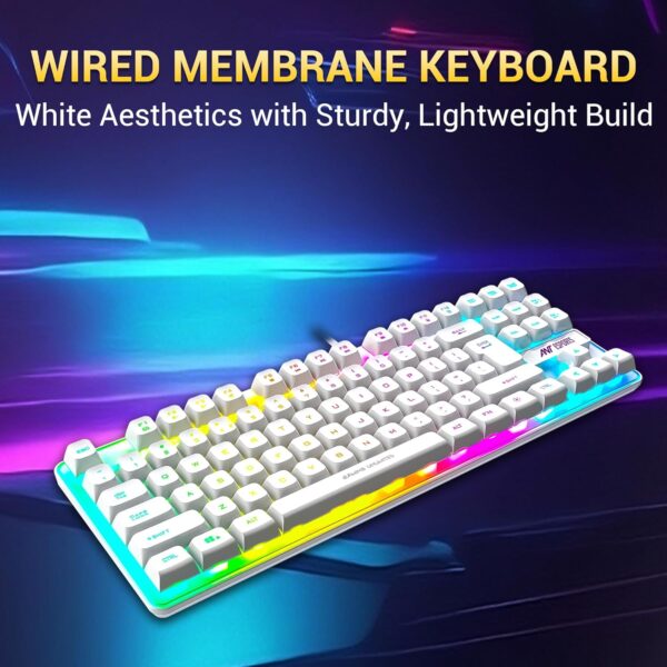 Ant Esports MK700 V2 Membrane TKL Wired Gaming Keyboard, 87 ...