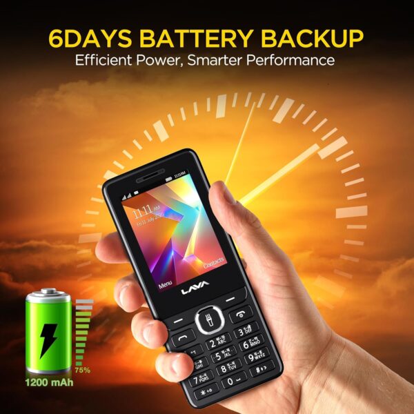 Lava A2 Smart (2025) Dual SIM Keypad Mobile Phone - 2.4'' Bi...