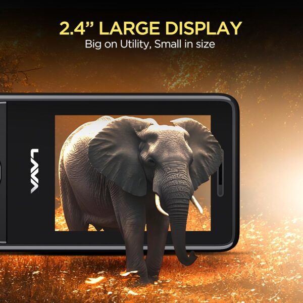Lava A2 Smart (2025) Dual SIM Keypad Mobile Phone - 2.4'' Bi...