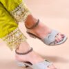JM LOOKS Women's Rhinestone Embellished Block Heel Slip-On S...