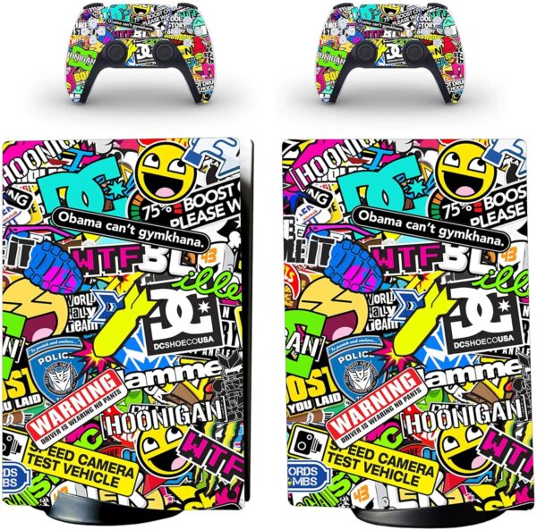 Skin Poster PS5 Skin Protective Wrap Cover Vinyl Sticker Dec...