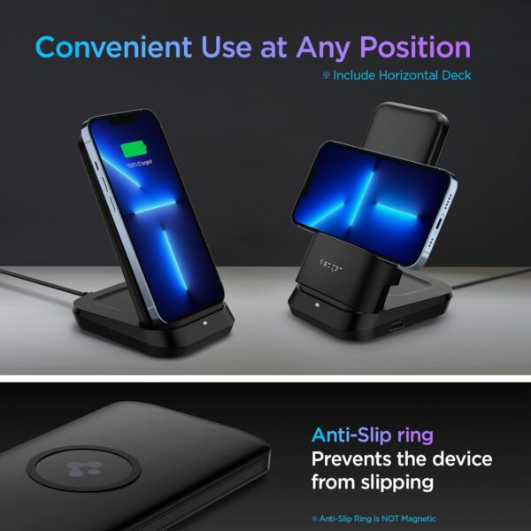 Spigen Power Bank 10000mAh Fast Charging, 3 in 1 Wireless Po...