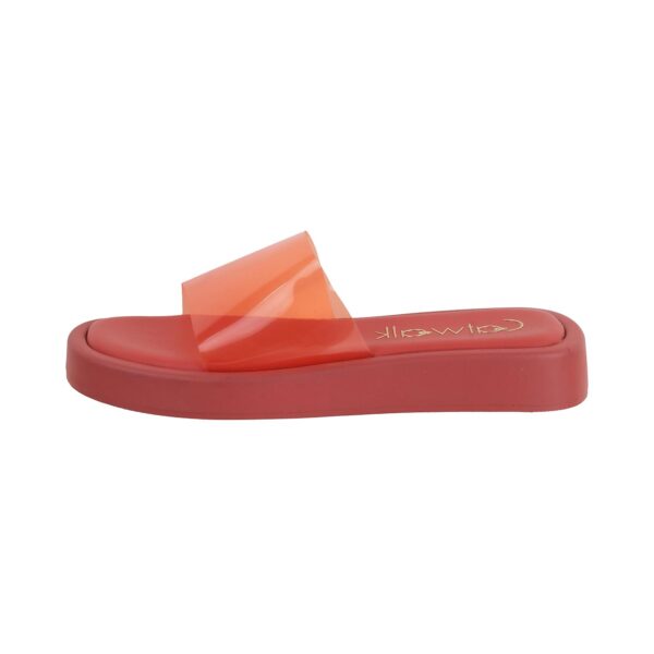Catwalk Women's Flatform Transparent Sandal