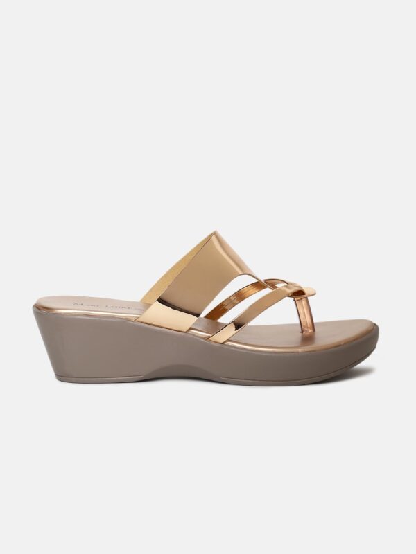 Marc Loire Women Round Toe Wedge Heel Sandal for Casual Wear