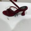 Sana. K Women's Open Toe Synthentic Red Diamond Swarovski St...