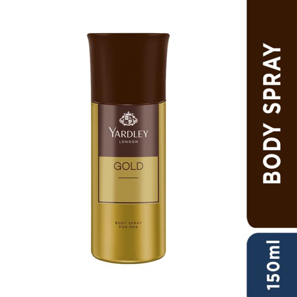 Yardley London Gentleman Gold Body Spray for Men| Fresh Rose...
