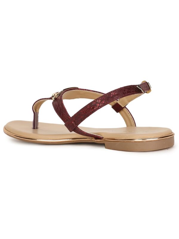 Bata Women's Flat OVAL TRIM Sandals