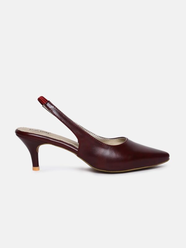 Marc Loire Women Slip on Kitten Heel Pumps for Office Wear
