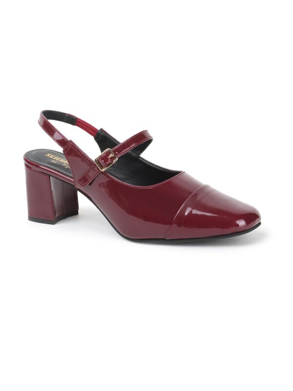 SilverArrow Women's Aurelia Block Heel Color Tone Design | F...