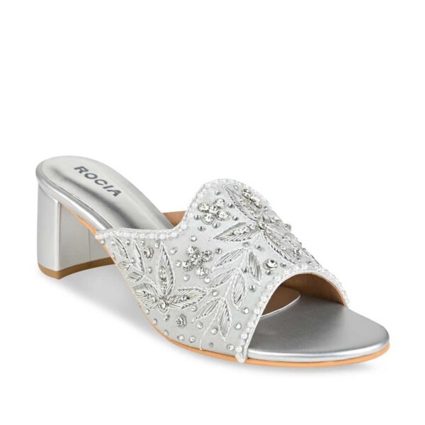 ROCIA By Regal Women Hand Embroidered Block Heels