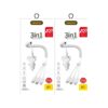 DUDAO R7 Quick Car Charger 3A with 3-in-1 Stretchable Cable ...