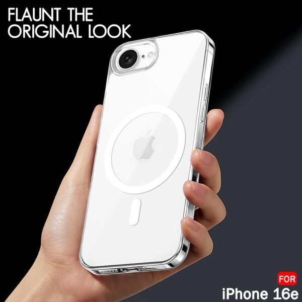 Amazon Brand-Solimo Mobile Cover for Apple iPhone 16e (Silic...