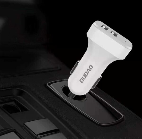 DUDAO R7 Quick Car Charger 3A with 3-in-1 Stretchable Cable ...