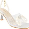 SilverArrow Women's Aromo Stiletto Heel Pearls Design | Ethn...