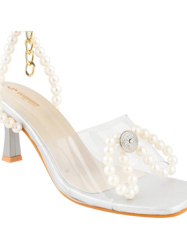 SilverArrow Women's Aromo Stiletto Heel Pearls Design | Ethn...