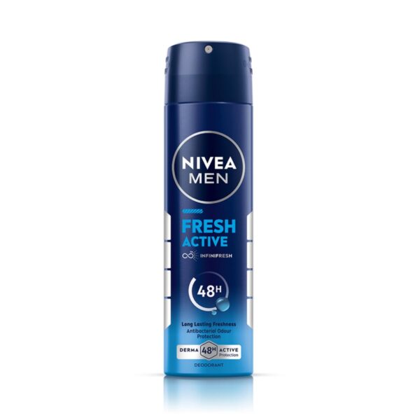 NIVEA Men Fresh Active Deodorant Spray, 150ml | 48 H Active ...