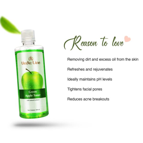 Vedic Line Green Apple Toner, Reduces Acne Breakouts, Dark S...