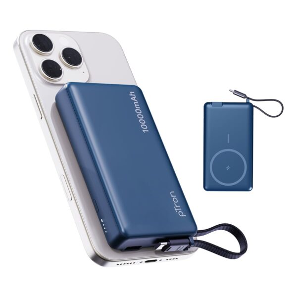 pTron Dynamo Dash Magnetic Wireless 10000mAh Fast Charging S...
