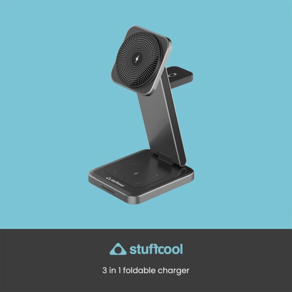 Stuffcool Rover Foldable 3 in 1 Magnetic Wireless Charging S...