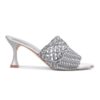 Padchin Womens Heels Knitted Round Toe Slim Heeled Mules for...