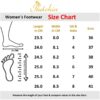 Padchin Womens Heels Knitted Round Toe Slim Heeled Mules for...
