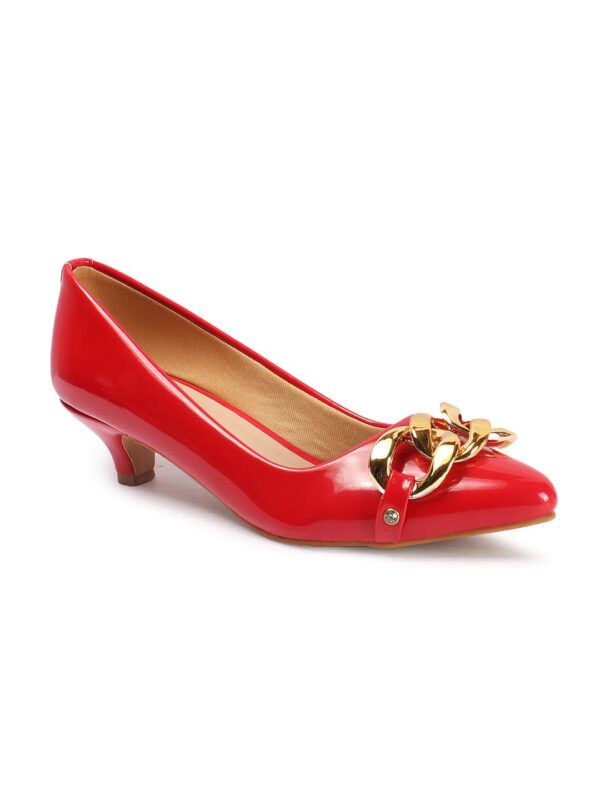 Carlton London Women Stylish Slipon Pump Shoes with Kitten H...