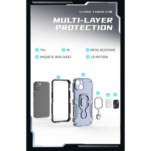 Casotec Armor Case for Apple iPhone 13/14 Defender Case | Ro...