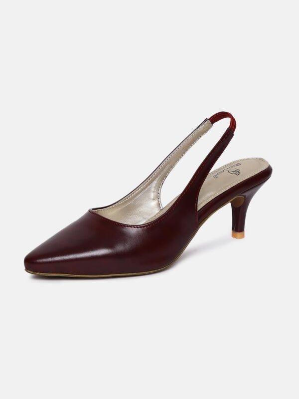 Marc Loire Women Slip on Kitten Heel Pumps for Office Wear