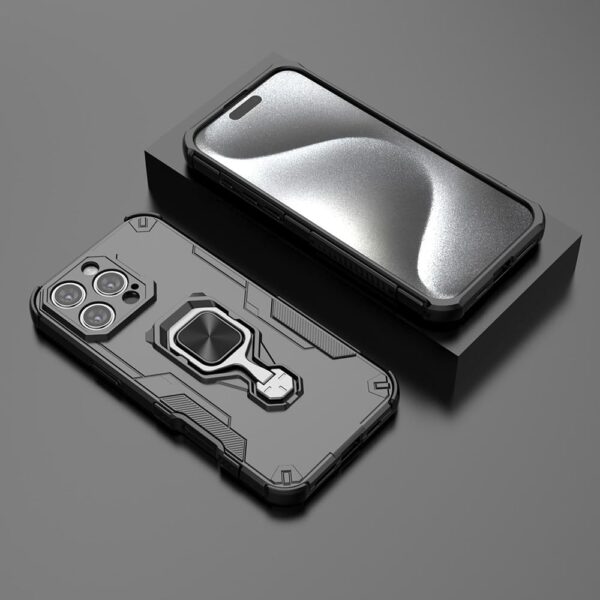 Amazon Brand-Solimo Armor Defender Case | Rotating Ring Hold...