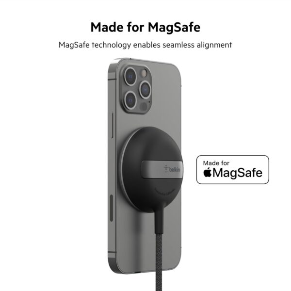 Belkin MagSafe Wireless Charger Fast Charging Up to 15W with...