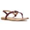 Bata Women's Flat OVAL TRIM Sandals