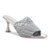 Padchin Womens Heels Knitted Round Toe Slim Heeled Mules for...