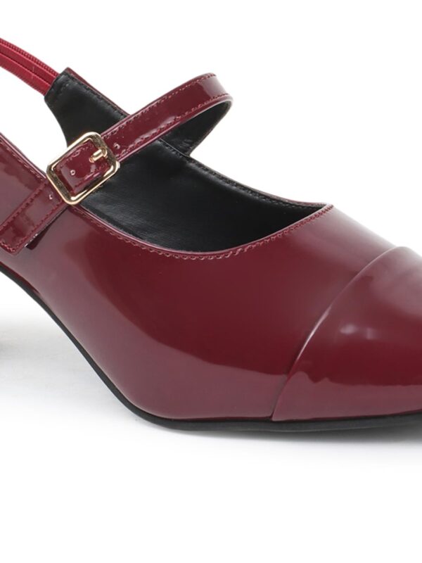 SilverArrow Women's Aurelia Block Heel Color Tone Design | F...