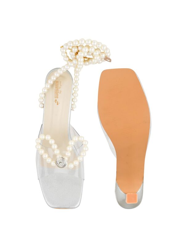 SilverArrow Women's Aromo Stiletto Heel Pearls Design | Ethn...