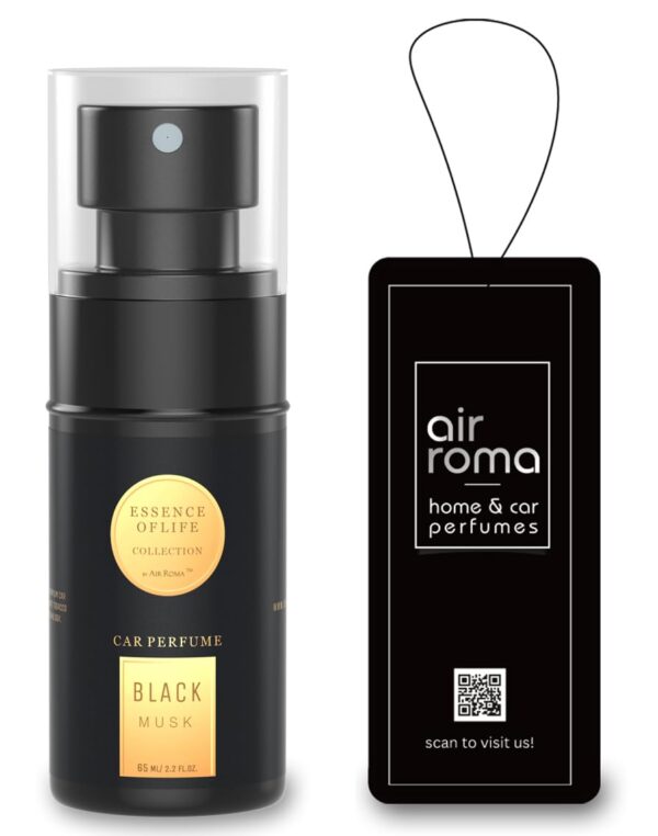 AIR-ROMA Black Musk Premium Car Perfume|Fine Fragrance Car A...
