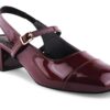 JM LOOKS Women’s Square Toe Block Heel Mules with Adjustable...
