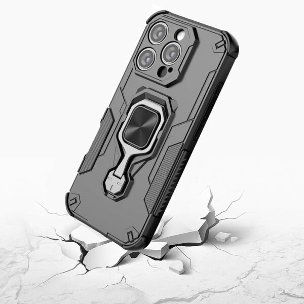 Amazon Brand-Solimo Armor Defender Case | Rotating Ring Hold...