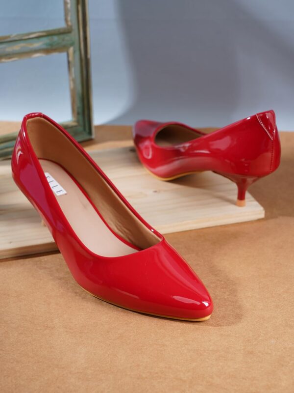 ELLE Women's Solid Stiletto Heel Slip-On Pumps