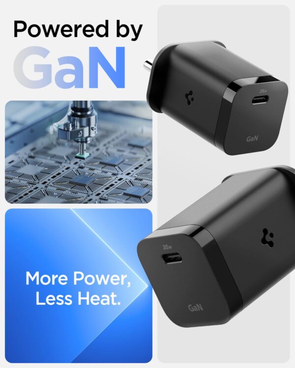 Spigen Fast Charging Adapter Total 35w, GaN, PD/PPS Support,...