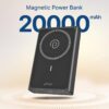 pTron Dynamo Fuel 20000mAh 15W MagSafe Wireless Power Bank w...